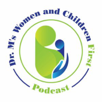 Dr M's Women and Children First Podcast logo